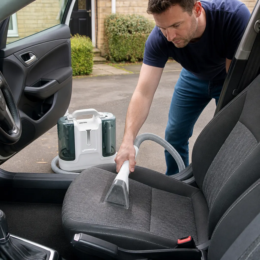 K60 Fabric Upholstery Cleaner, in everyday use